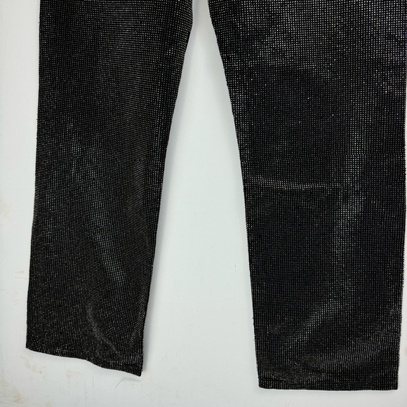 NWT ZARA Black Embellished Straight Leg Jeans Pants Sz 10 Blogger Fav - Picture 16 of 16